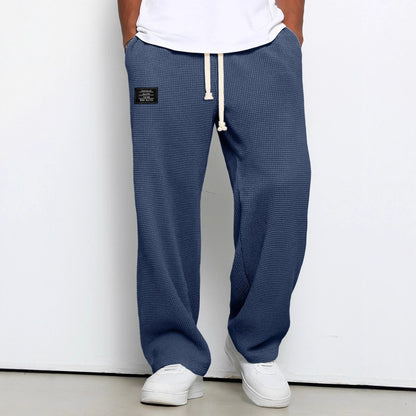 Men’s Loose-Fit Drape Straight-Leg Sweatpants