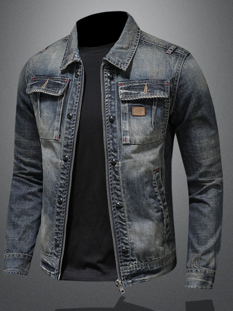 Men’s Retro Denim Workwear Jacket