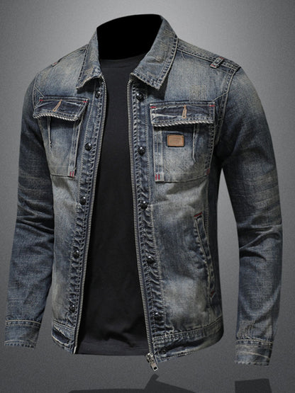 Men’s Retro Denim Workwear Jacket