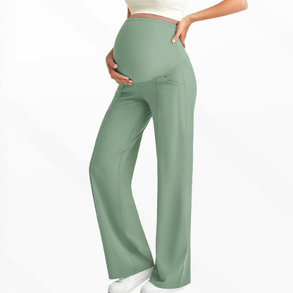 Women’s High-Waist Maternity Wide-Leg Pants