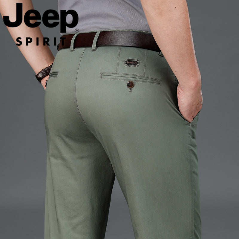 Men’s Lightweight Cotton Casual Business Pants