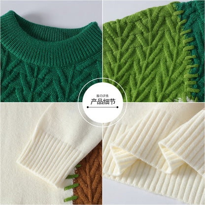 Men’s Color-Block Casual Knit Sweater