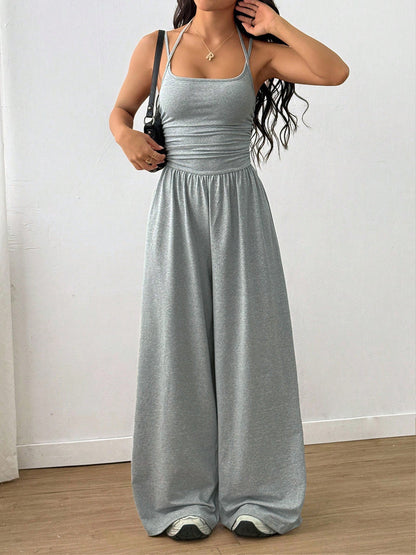 Women’s Strapless Wide-Leg Jumpsuit