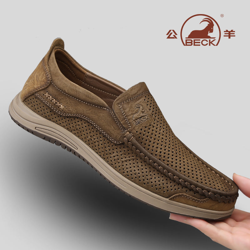 Men’s Genuine Leather Breathable Casual Shoes