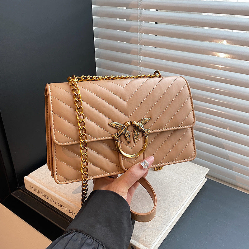 Women’s Diamond Quilted Chain Crossbody Bag