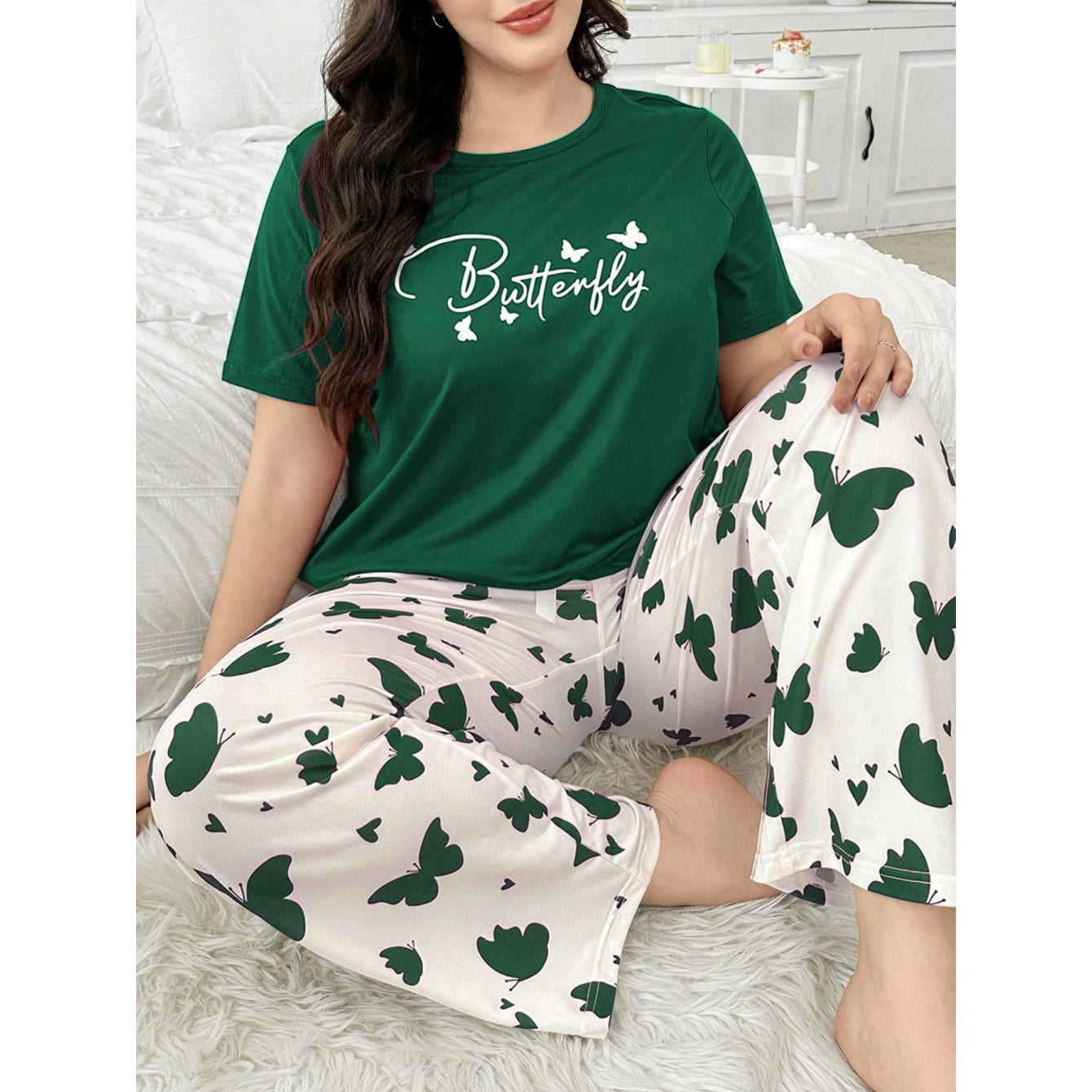 Women’s Plus Size Casual Loungewear Set