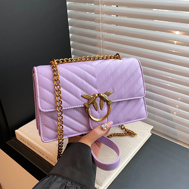 Women’s Diamond Quilted Chain Crossbody Bag