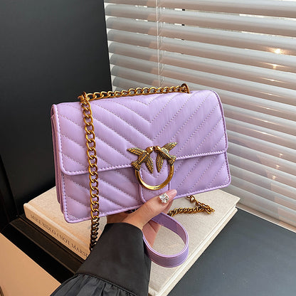 Women’s Diamond Quilted Chain Crossbody Bag