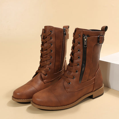 Women’s Plus Size Mid-Calf Martin Boots