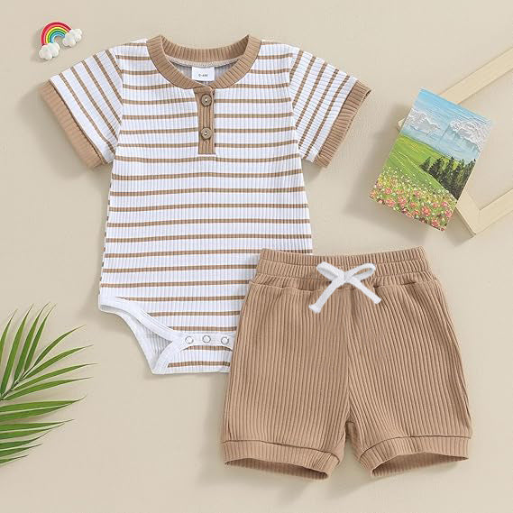 Baby Summer Short Sleeve Romper Jumpsuit