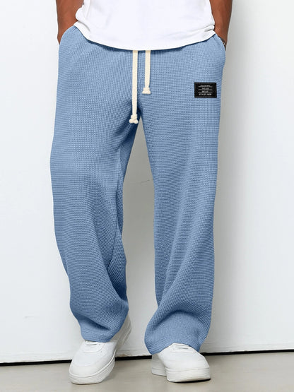 Men’s Loose-Fit Drape Straight-Leg Sweatpants