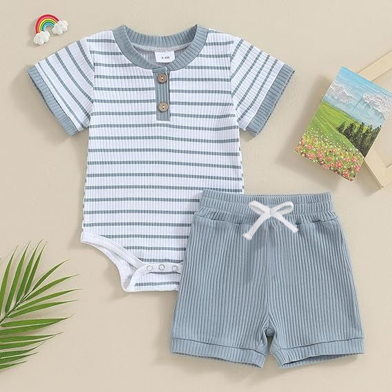 Baby Summer Short Sleeve Romper Jumpsuit