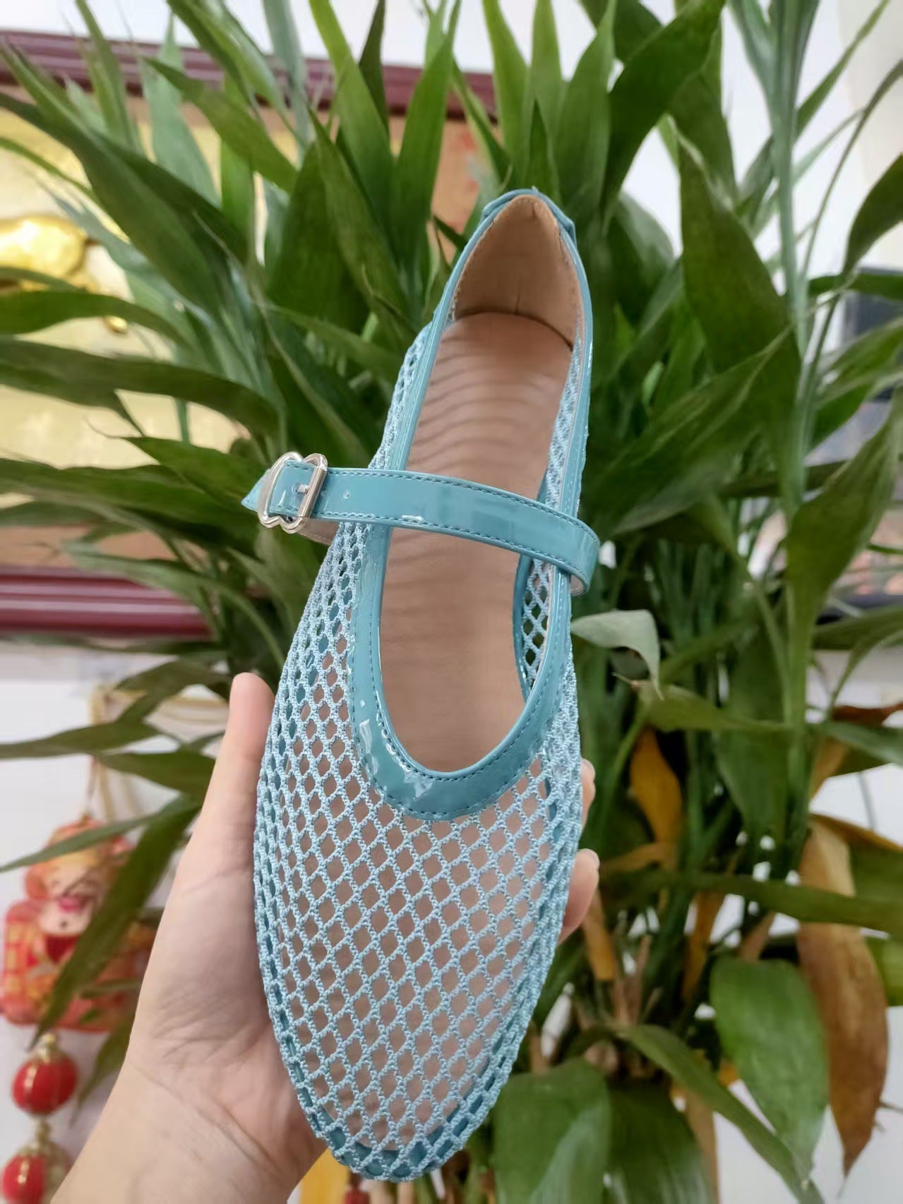 Women’s Breathable Mesh Mary Jane Flats