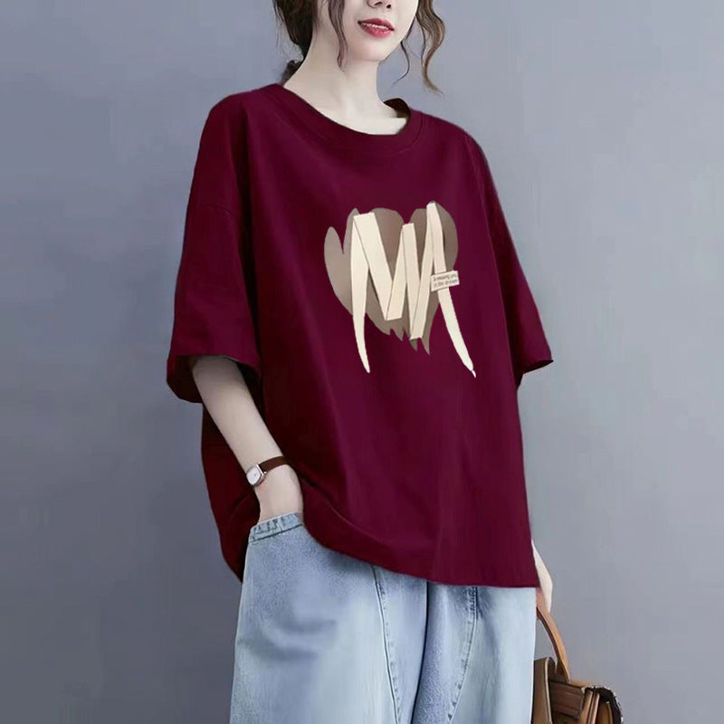 Women’s Plus Size Loose-Fit Casual T-Shirt