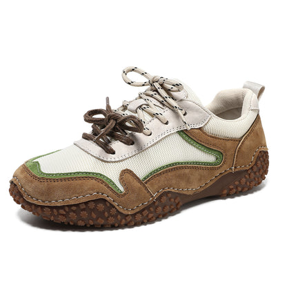 Unisex Genuine Leather Outdoor Casual Sneakers
