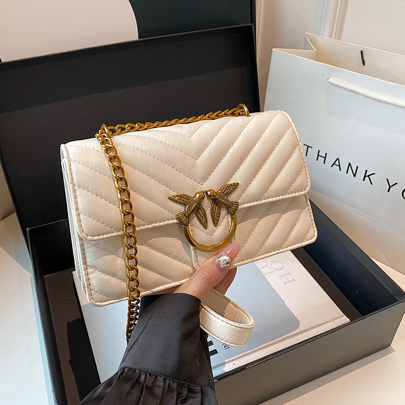 Women’s Diamond Quilted Chain Crossbody Bag