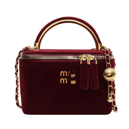 Women’s French Box Chain Crossbody Small Square Bag