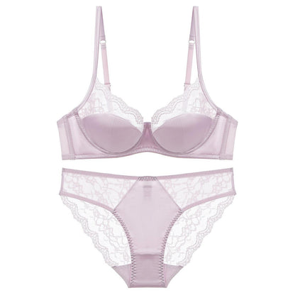 Women’s Seamless Lace Underwire Bra (Plus Size Support)