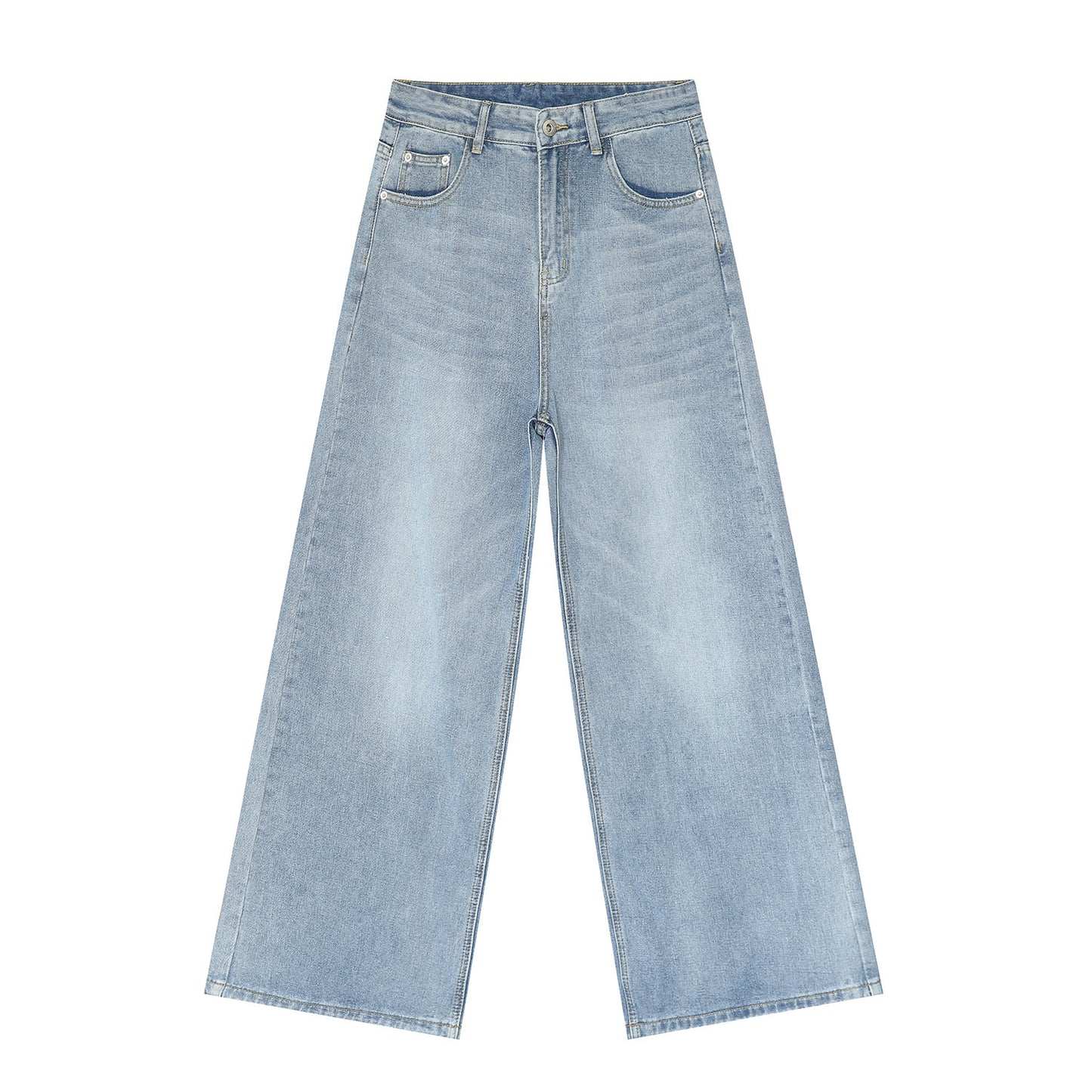 Men’s Vintage Washed Straight-Leg Jeans