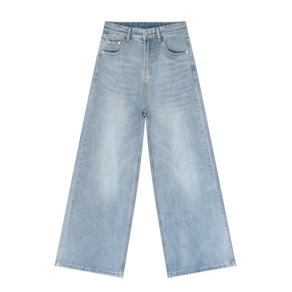 Men’s Vintage Washed Straight-Leg Jeans