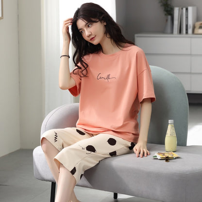 Women’s Plus Size Artistic Style Pajama Set