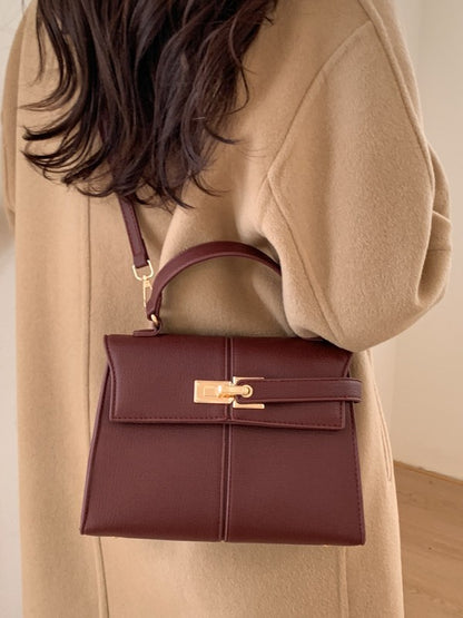 Women’s Kelly Style Textured Crossbody Handbag