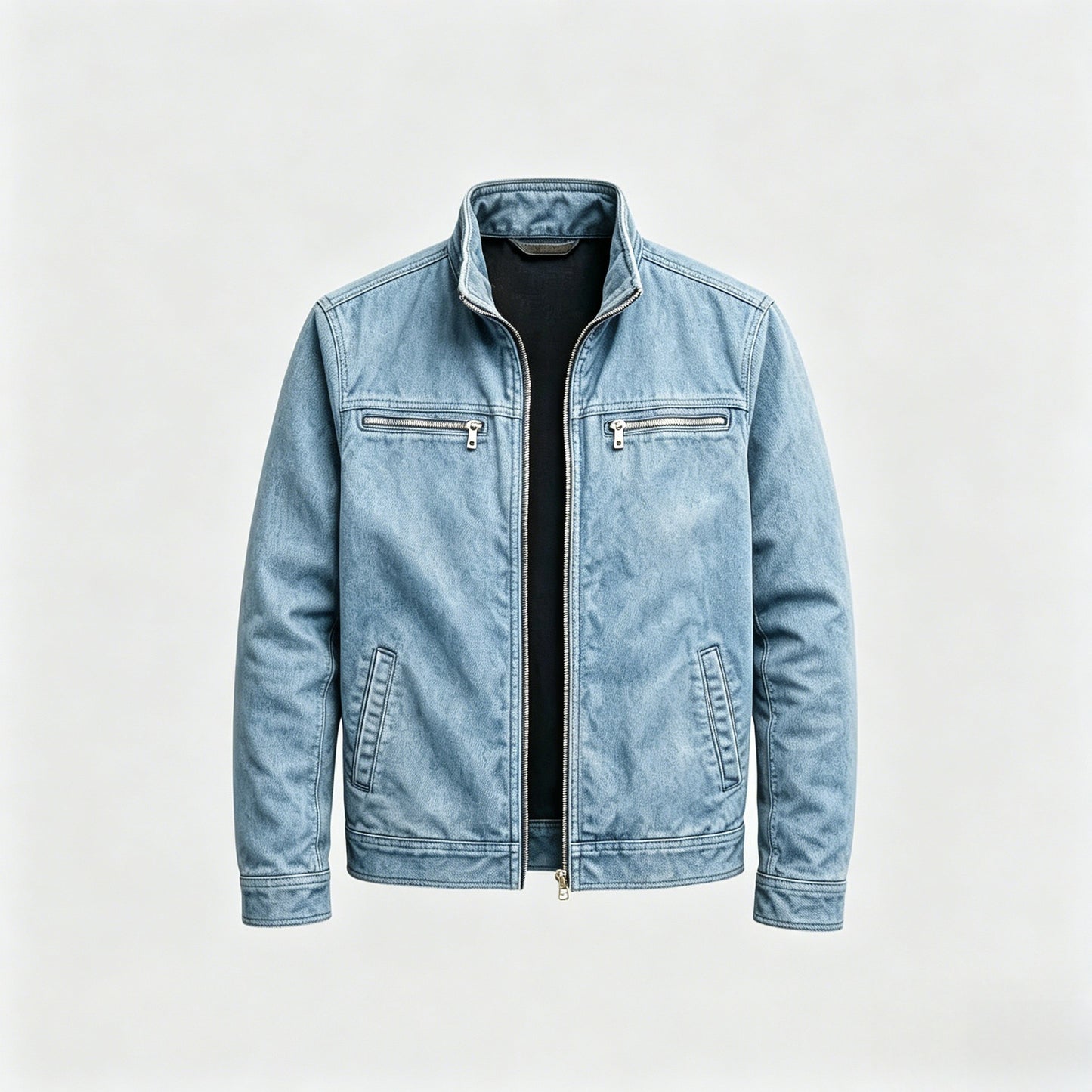 Men’s Retro Stand Collar Bomber Jacket