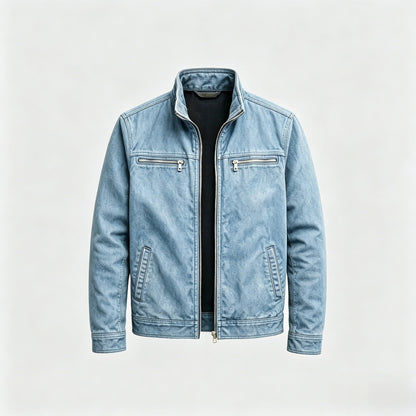 Men’s Retro Stand Collar Bomber Jacket