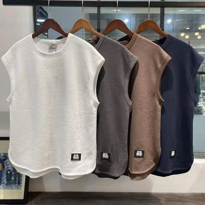 Men’s Ice Silk Sleeveless Summer Vest T-Shirt