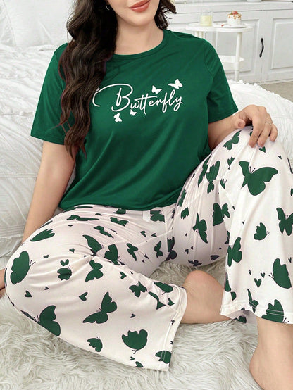 Women’s Plus Size Casual Loungewear Set