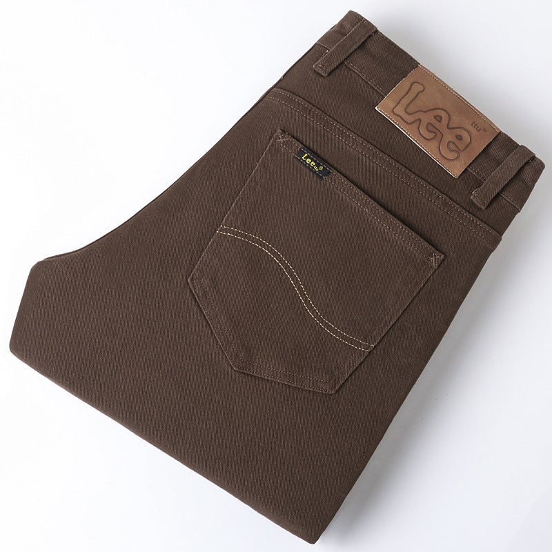 Men’s Thick Stretch Straight-Leg Jeans