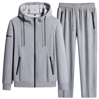Men’s Stand Collar Cotton Sports Set