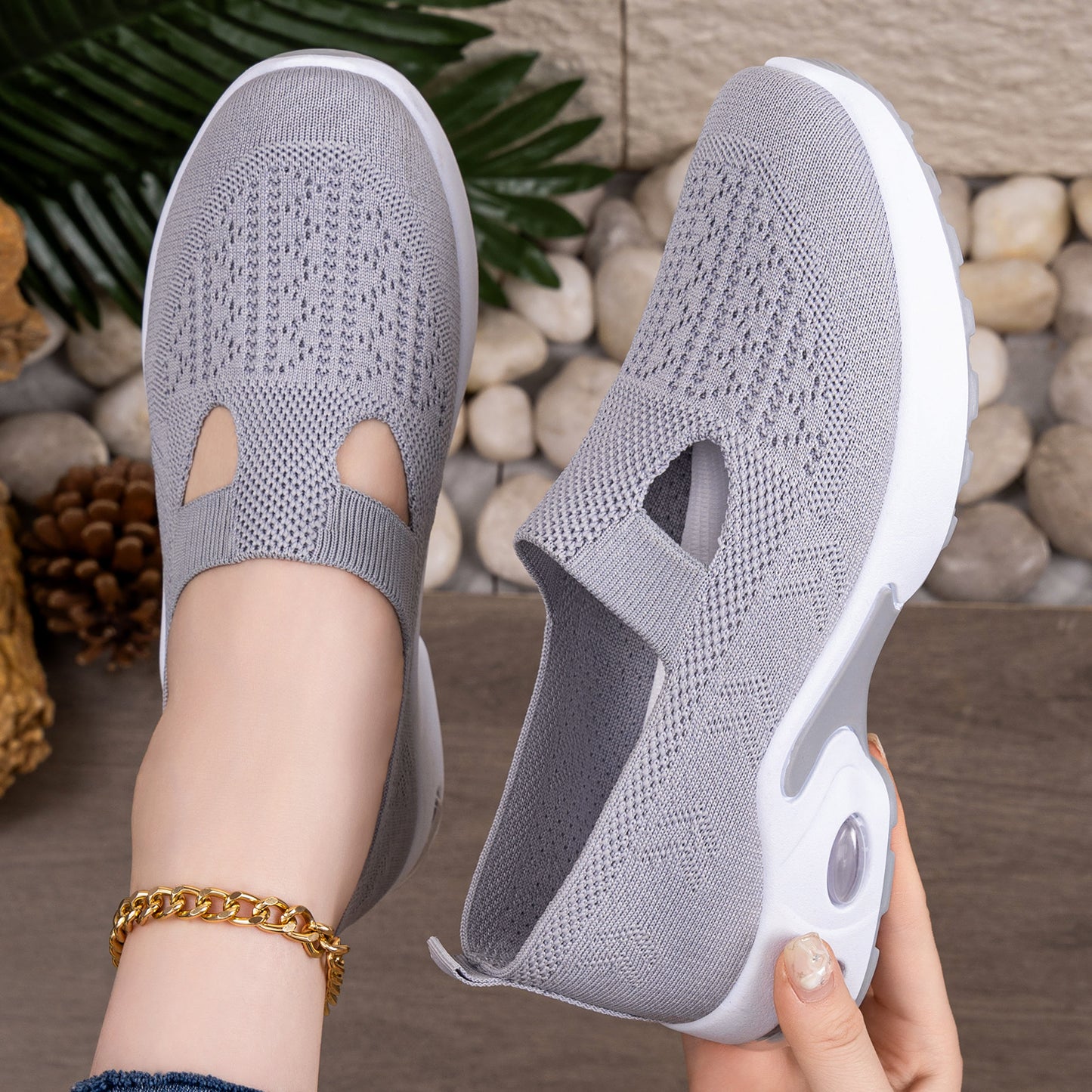 Women’s Breathable Slip-On Walking Shoes