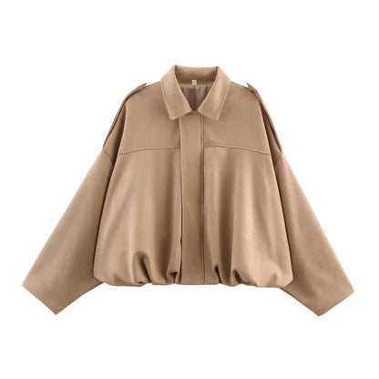 Women’s Suede Bomber Jacket