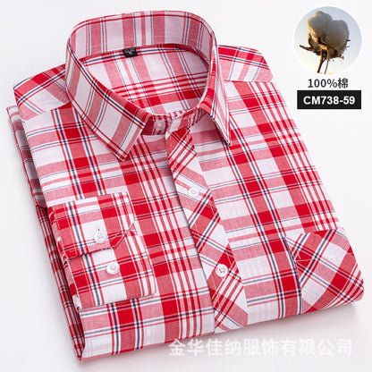 Men’s Cotton Check Casual Shirt