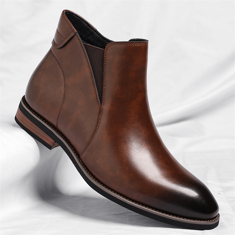 Men’s Fleece-Lined Chelsea Ankle Boots