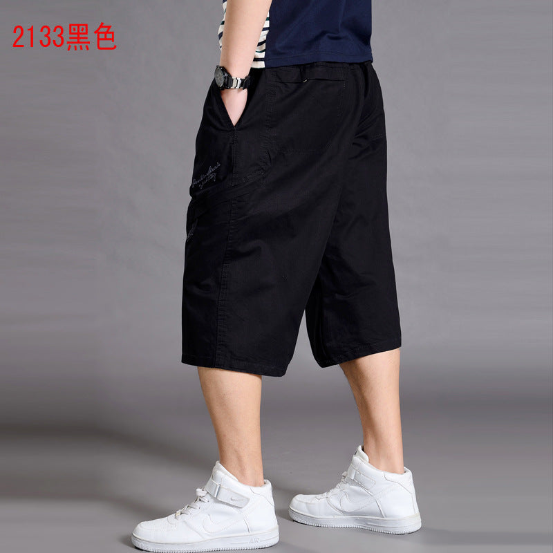 Men’s Loose-Fit 7/8 Cropped Cargo Pants