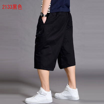 Men’s Loose-Fit 7/8 Cropped Cargo Pants
