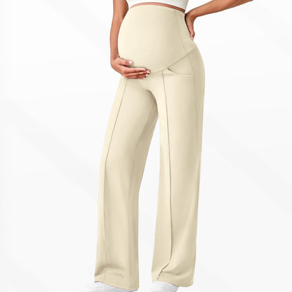 Women’s High-Waist Maternity Wide-Leg Pants