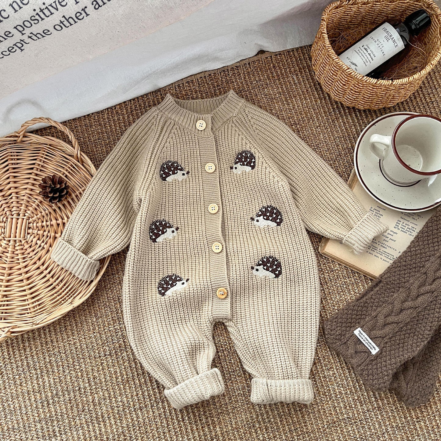 Baby Korean Style Knitted Romper Jumpsuit