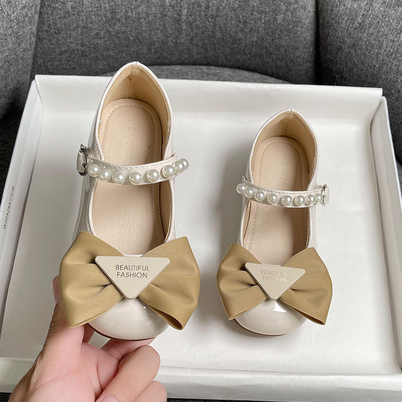 Girls’ Bow Pearl Princess Shoes