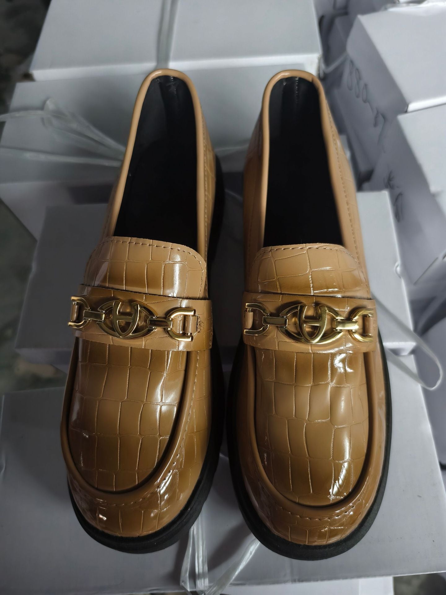 Women’s Platform Color-Block Loafers