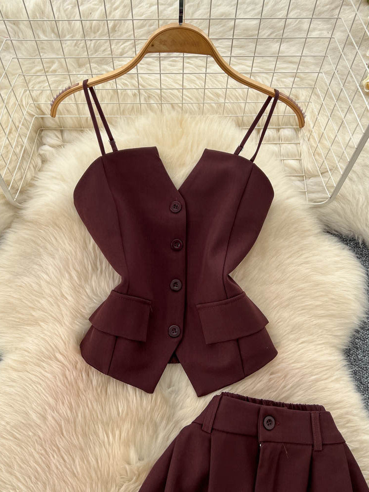Women’s Camisole & Wide-Leg Trouser Suit Set