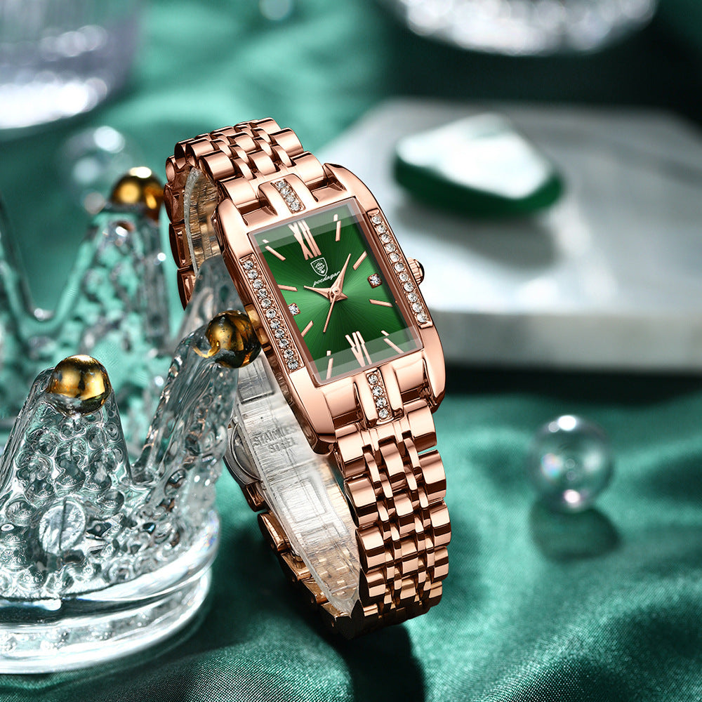 Women’s Ultra-Thin Green Quartz Watch