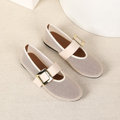 Women’s Breathable Mesh Mary Jane Flats