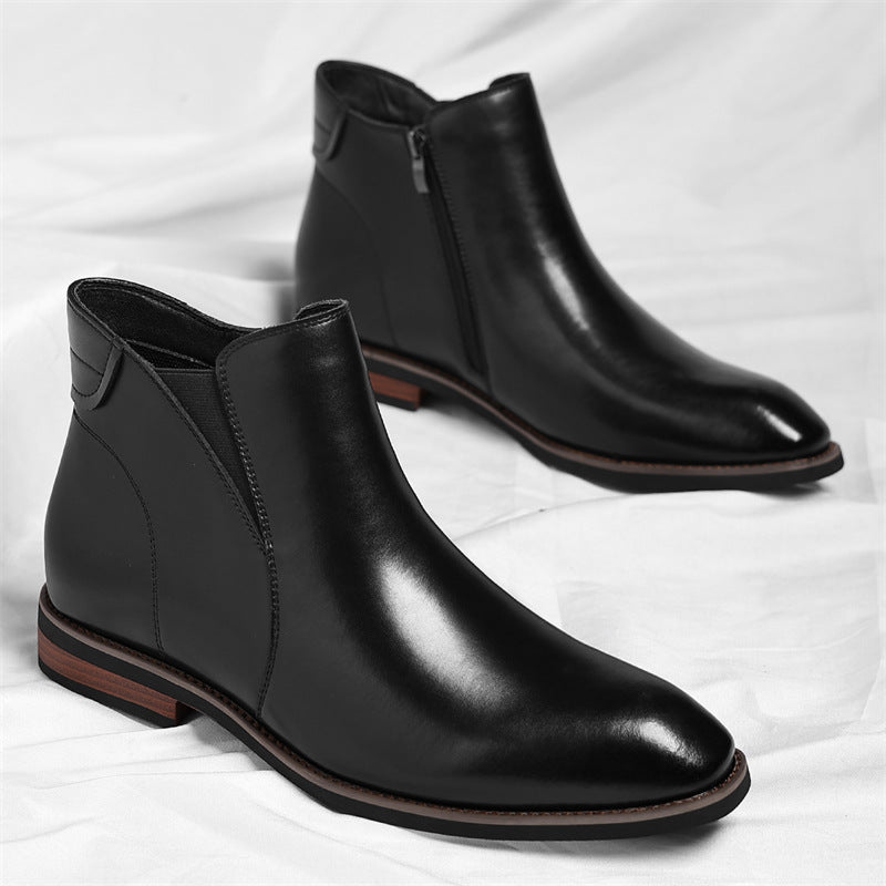 Men’s Fleece-Lined Chelsea Ankle Boots