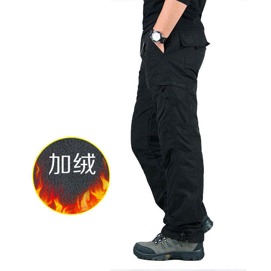 Men’s Fleece-Lined Warm Casual Work Pants