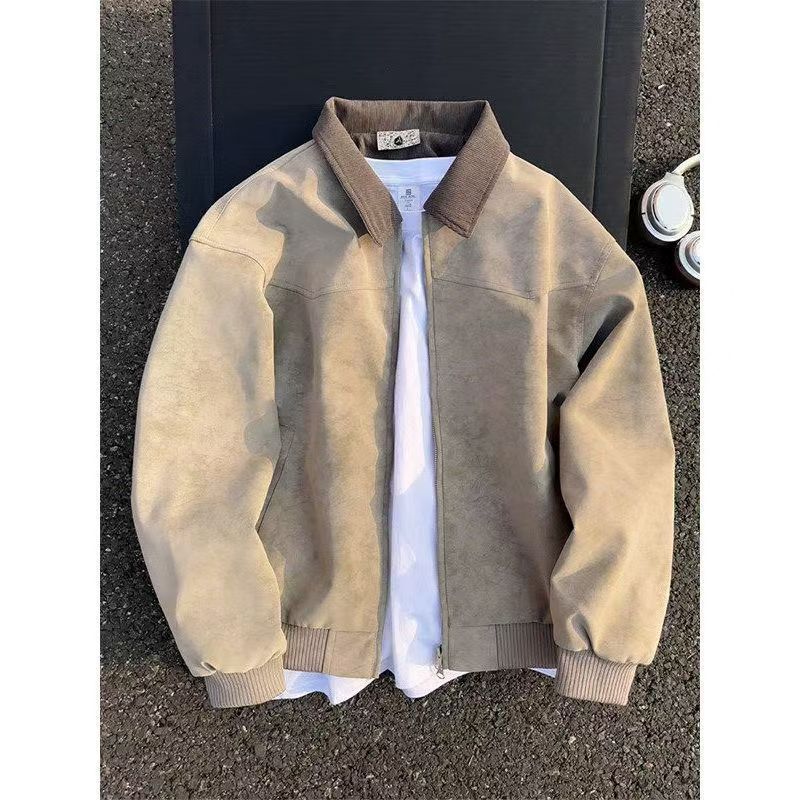 Men’s Gray Stripe Tie-Dye Detroit Workwear Jacket