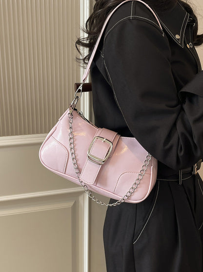 Women’s French Chain Baguette Shoulder Bag