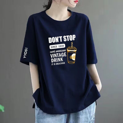 Women’s Printed Loose-Fit Short Sleeve T-Shirt